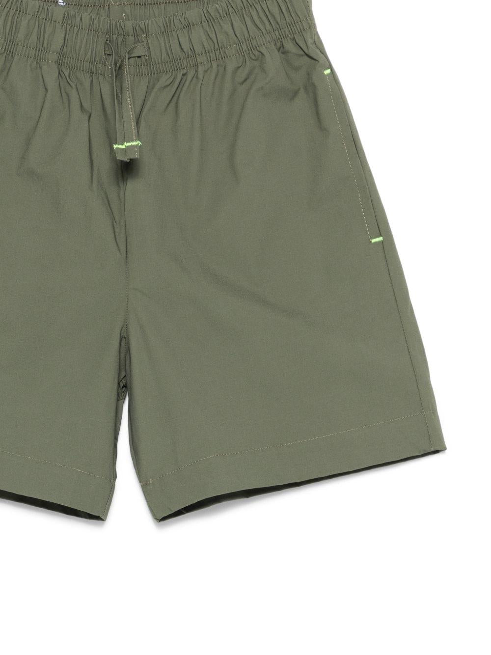 Shorts per bambino MSGM Kids verde con coulisse S6MSJBBE190 082 MSGM KIDS 