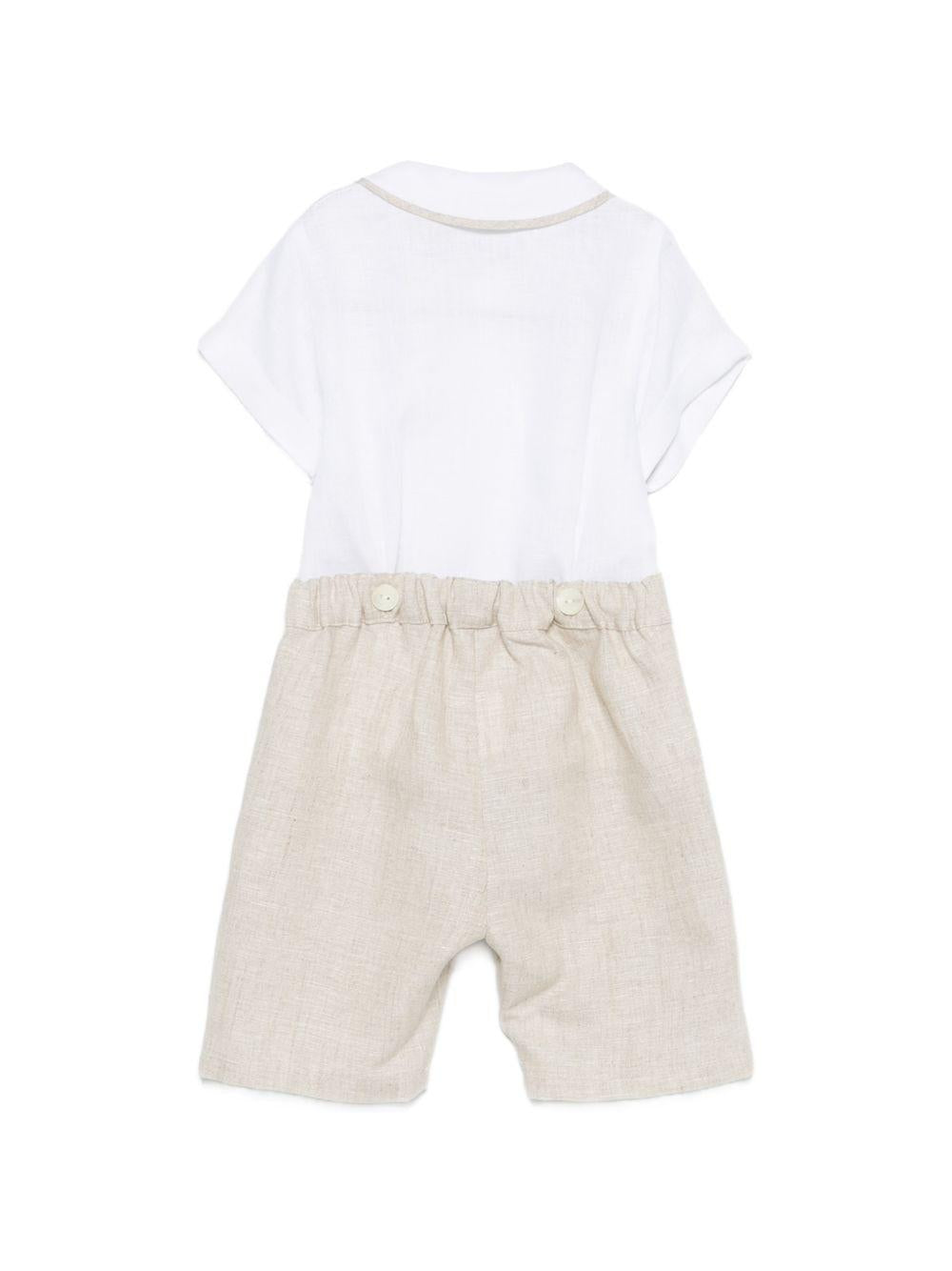 Tutina per neonato Mariella Ferrari multicolore con colletto a punta PLF6 BEIGE MARIELLA FERRARI KIDS 