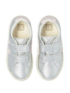 Sneakers per bambina Veja argentate con inserti rosa SV0521493 SILVER LASSI VEJA KIDS 