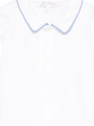 T-shirt per neonato Mariella Ferrari bianca con colletto con dettagli azzurri CAY23 BIANCO AVIO MARIELLA FERRARI KIDS 
