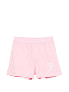 Shorts per bambina MSGM Kids rosa con logo sul davanti S6MSJGSH022 MS076 MSGM KIDS 