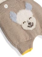 Shorts per neonati Gensami Kids beige Alpachino con intarsio PT02BALP TA GENSAMI 