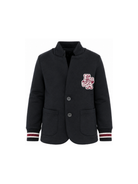 Blazer per bambino Emporio Armani Kids blu con patch logo EB001532 AF10126 UB118 EMPORIO ARMANI KIDS 