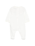 Pigiama per neonato Moschino Kids bianco con stampa Teddy MOY05LLFA07 10063 MOSCHINO KIDS 