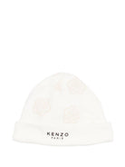 Set tutina, bavaglino e cappellino per neonati Kenzo Kids con stampa floreale K61615 117 KENZO KIDS 