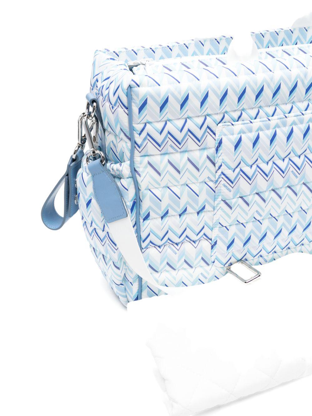 Borsa per bambina Missoni Kids azzurro con motivo geometrico MY0530 N0436 600AZ MISSONI KIDS 