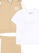 Tuta sportiva per neonato Boss Kids beige con motivo a righe J53051 249 BOSS KIDS 
