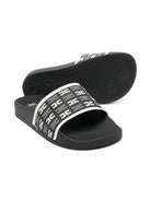 Infradito per bambina Elisabetta Franchi La Mia Bambina nero con monogramma F4A0E03131745 Z630 ElISABETTA FRANCHI 