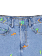 Shorts per bambino Billieblush blu con ricamo U21721 Z18 BILLIEBLUSH KIDS 