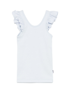 Top per bambina Molo azzurro con ruches e scollo ampio 2S25A106 5467 MOLO KIDS 