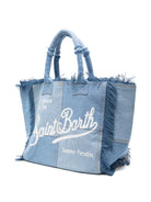 Borsa Vanity MC2 Saint Barth denim con design color-block VANI001 00402L MC2 ST. BARTH KIDS 