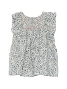 Abito per neonata Bonpoint blu con stampa floreale S06XDRW00010 519A BONPOINT KIDS 