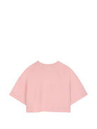 T-shirt per bambina Givenchy Kids rosa con taglio crop H31559 46G GIVENCHY KIDS 