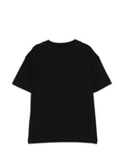 T-shirt per bambino Palm Angels Kids nera con stampa logo PBAA003S26JER006 110 PALM ANGELS KIDS 