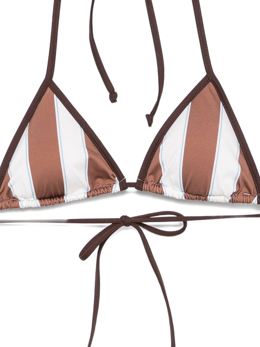 Costume Maleah per donna MC2 Saint Barth marrone con design a righe MALE001 03073L MC2 ST. BARTH 