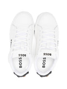 Sneakers per bambino Boss Kids bianche con logo sulla linguetta J53248 10P BOSS KIDS 