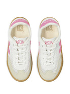 Sneakers per bambina Veja Kids bianche con inserti rosa SY2221523 WHITE MALIBU NATURAL VEJA KIDS 