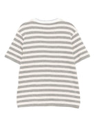 T-shirt per bambino Eleventy Kids grigia con strisce orizzontali EX8P01 J0519 105GR ELEVENTY KIDS 