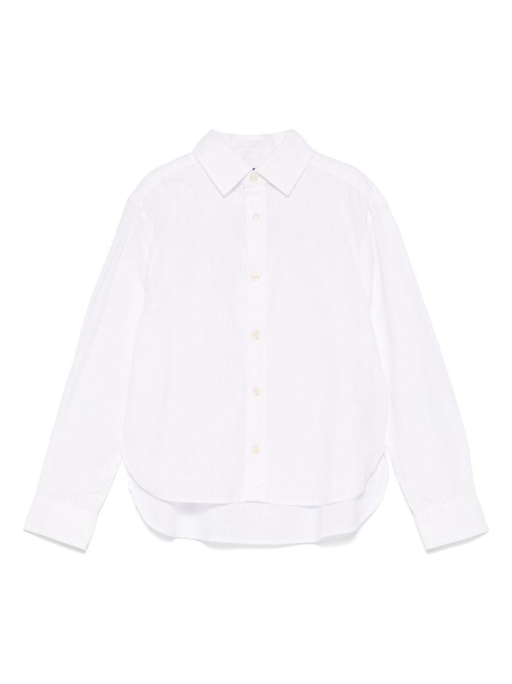 Camicia per bambino POLO RALPH LAUREN KIDS bianco con ricamo Polo Pony 964549 001 Ralph Lauren kids 