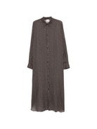 Abito midi per donna Alysi multicolore con colletto 116362 P6212 FUME ALYSI 