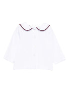 Blusa per neonati Jesurum Baby bianca con colletto con dettaglio rosso CITRINO VAR.4104 JESURUM 