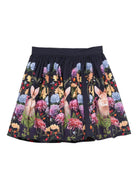 Gonna per bambina Molo blu con stampa floreale 2W25D110 4974 MOLO 