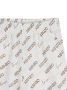 Shorts per bambino Kenzo Kids bianco con logo all-over K61683 117 KENZO KIDS 