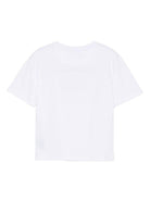 T-shirt per bambino John Richmond Junior bianco con logo in rilievo RBA25008TS WHITE JOHN RICHMOND JUNIOR 