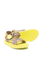 Sandali per bambino Burberry Kids beige con motivo Vintage Check 8118436 B9171 BURBERRY KIDS 