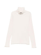 Maglione tote per bambina Emporio Armani Kids bianco crema con scollo alto EG000819 AF26099 U1009 EMPORIO ARMANI KIDS 