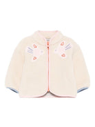 Giacca per neonata Stella McCartney Kids beige con ricamo uccellini TX2057 Z0506 183 STELLA McCARTNEY KIDS 