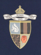 T-shirt per bambino Fendi Kids blu con stampa JMI481 7AJ F1I11 FENDI KIDS 