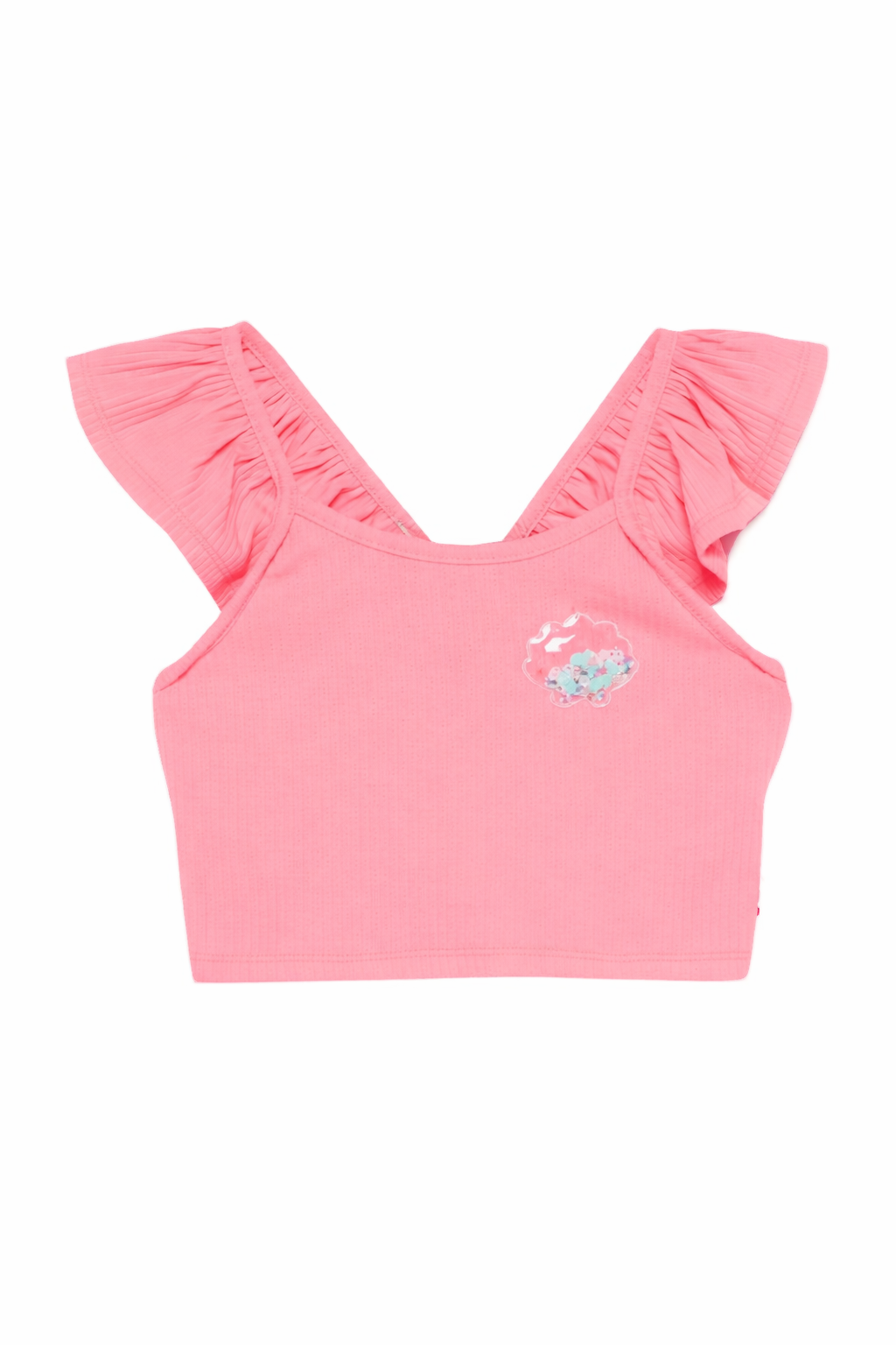 Top per bambina Billieblush rosa con ruches U21945 499 BILLIEBLUSH KIDS 