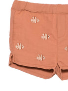 Costume Wangu per neonato Donsje marrone con ricamo pesci 4117301 00100 DONSJE KIDS 