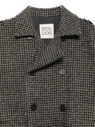 Cappotto per bambina Douuod Kids marrone con motivo a quadri DX2P50 E0232 929BG DOUUOD KIDS 