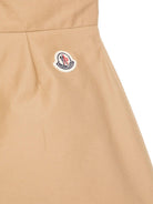 Gonna plissettata per bambina Moncler Enfant beige con chiusura laterale con zip K29542D00003598OP 209 MONCLER ENFANT 