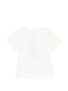 T-shirt per bambina Etro Kids bianca con logo applicato GY8A31 Z3672 102GL ETRO KIDS 
