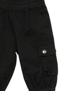 Pantaloni per neonato John Richmond Junior neri con tasca cargo RIP26127PA BLACK JOHN RICHMOND KIDS 