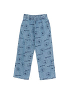 Pantaloni per bambino Bobo Choses denim con stampa Pickles The Dog all-over B126AC096 461 BOBO CHOSES KIDS 