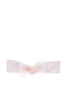 Fascia per neonata Monnalisa rosa con decorazione a fiori 73F007 6207 0091 MONNALISA 