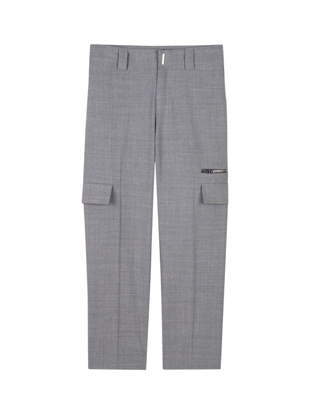 Pantaloni dritti per bambino Givenchy Kids grigio con piega stirata H30688 A47 GIVENCHY KIDS 