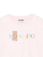 Felpa per bambina Moschino Kids rosa con ruches HDF06DLCA60 50209 MOSCHINO KIDS 