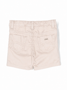 Shorts per neonato Emporio Armani Kids beige con bottoni con logo inciso 8NHS01 4N7LZ 01M5 EMPORIO ARMANI KIDS 