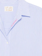Camicia Cristal per donna MC2 Saint Barth azzurra con motivo a righe CYS0001 00702L MC2 ST. BARTH 