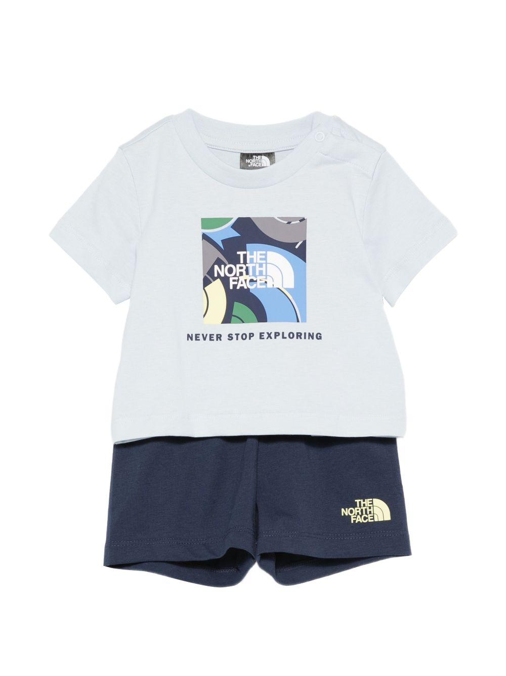 Completo per neonata The North Face multicolore con dettaglio logo NF0A8G1D MC81 THE NORTH FACE KIDS 