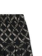 Gonna plissettata per bambina Michael Kors Kids nero con stampa MK Empire R30440 M15 MICHAEL KORS KIDS 