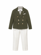 Completo per bambino Colorichiari verde con revers a punta MJ508369 4906 39 COLORICHIARI KIDS 