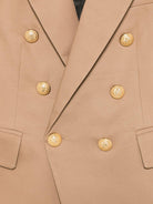 Blazer per bambino Balmain Kids beige con revers a lancia BY2P54 G0197 315 BALMAIN KIDS 