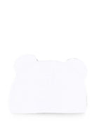 Berretto per neonati Moschino Kids bianco con motivo Teddy bear MMX05HLCA40 10101 MOSCHINO KIDS 