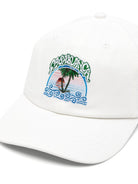 Cappello per bambino Casablanca Kids bianco con stampa grafica sul davanti KPF26HAT11601 PALM CASABLANCA KIDS 